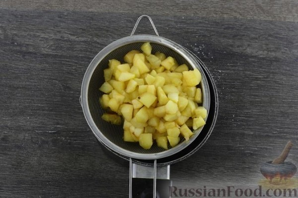 Постная галета с яблоками