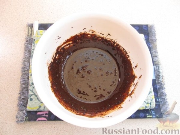 Кофейные брауни со сгущенкой (без выпечки)