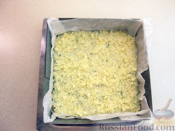 Пирог из кабачков с сыром