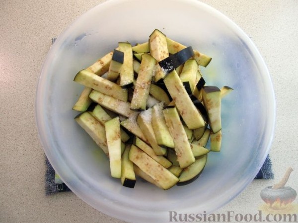 Баклажаны по-корейски с мясом