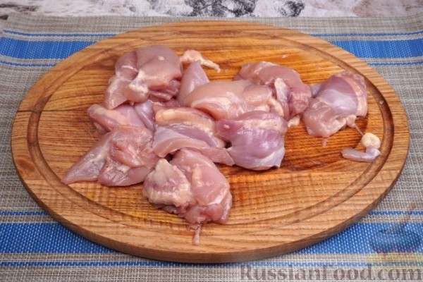 Курица, запечённая с картофелем и имбирём (в пакете)