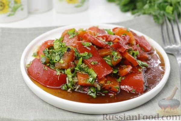 Закуска из запечённого перца
