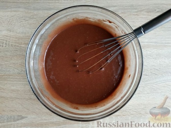 Шоколадный торт с глазурью (в микроволновке)