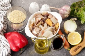 Жареный рис с морепродуктами Жареный рис с морепродуктами