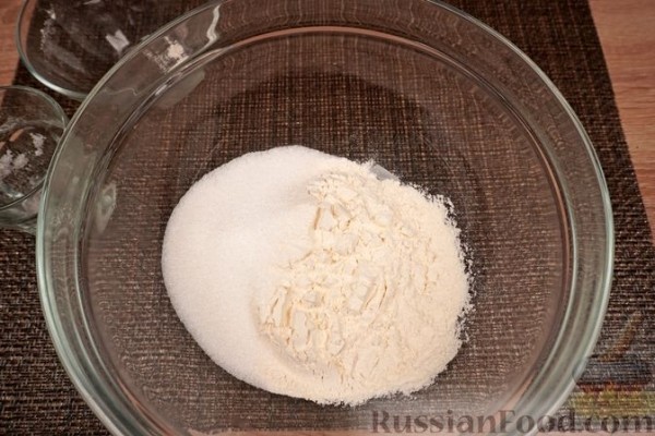 Грушево-персиковый тарт