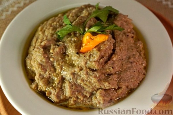 Бабагануш с грецкими орехами