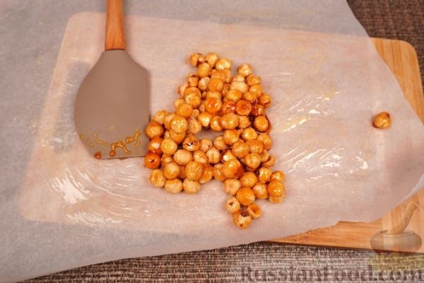 Гнёзда из теста кадаиф с фундучным пралине