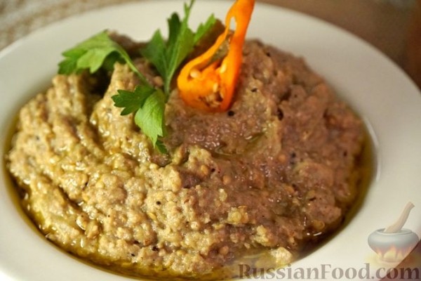 Бабагануш с грецкими орехами
