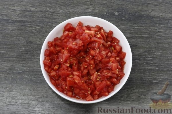 Гречка с фаршем, помидорами и сладким перцем (на сковороде)