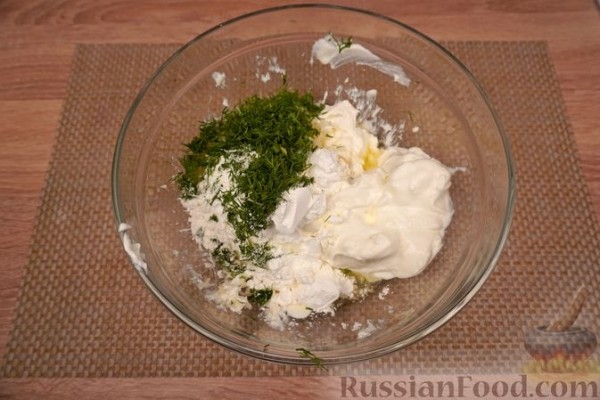 Клафути с зелёным горошком и беконом