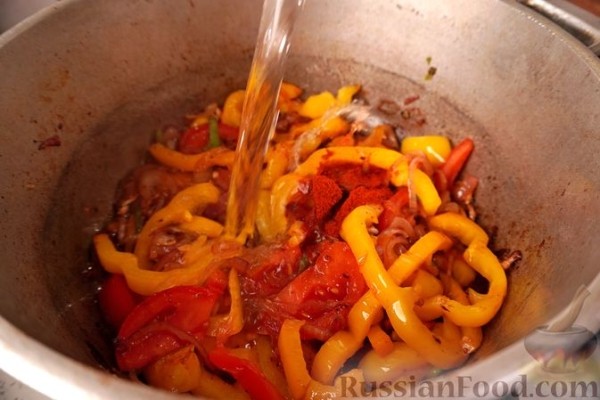 Паприкаш из индейки