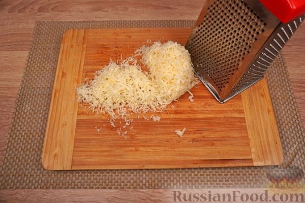 Клафути с зелёным горошком и беконом