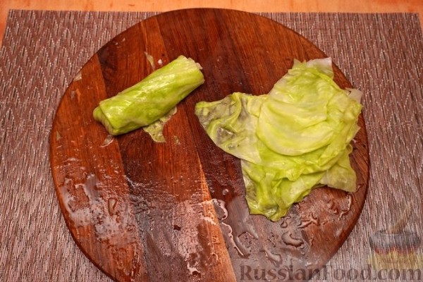 Голубцы с рыбой, картофелем и квашеной капустой (в духовке)