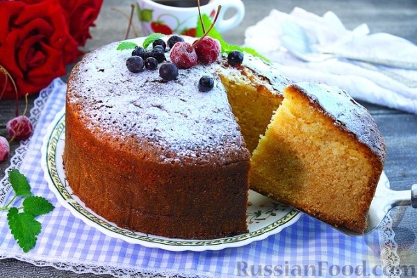 Пирог со сгущенным молоком