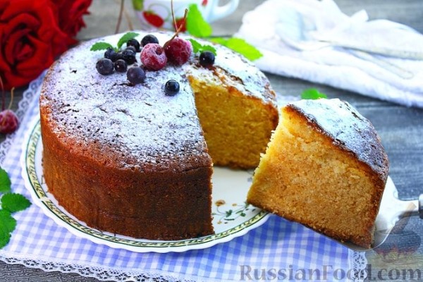 Пирог со сгущенным молоком Пирог со сгущенным молоком