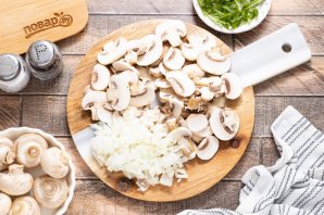 Брускетта с грибами