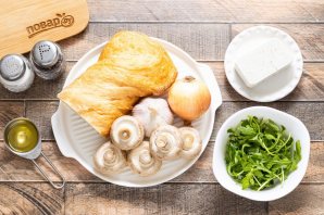 Брускетта с грибами