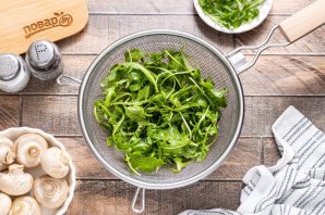 Брускетта с грибами