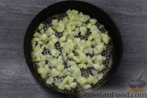 Пирог "Осенний" с грушами и творогом