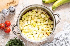 Кабачки с помидорами на зиму