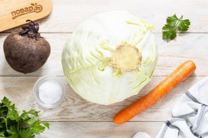 Капуста, квашенная со свеклой