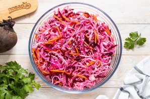 Капуста, квашенная со свеклой