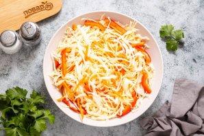 Капуста с перцем на зиму