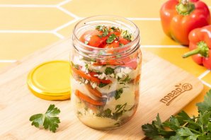 Маринованный болгарский перец с чесноком