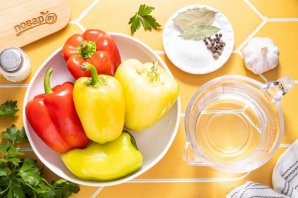 Маринованный болгарский перец с чесноком