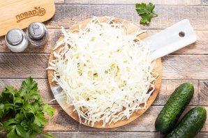 Салат из капусты и огурцов на зиму