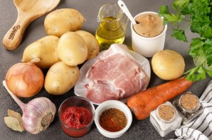 Свинина с картошкой в мультиварке Свинина с картошкой в мультиварке
