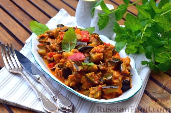 Карри из баклажанов