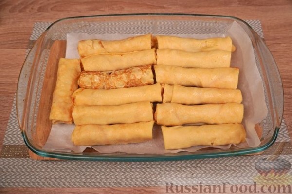 Блины на миндальном молоке с марципановой начинкой
