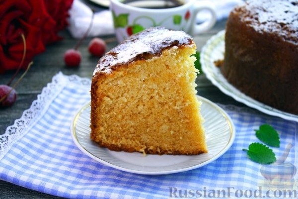 Пирог со сгущенным молоком