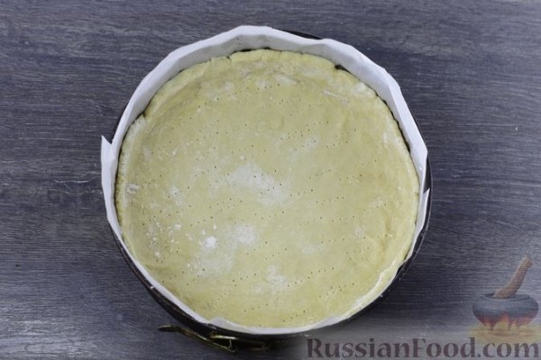 Пирог "Осенний" с грушами и творогом