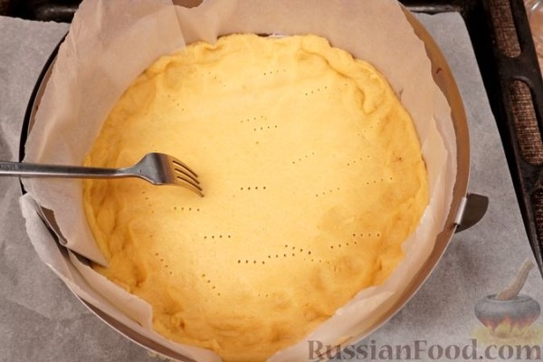 Грушево-персиковый тарт
