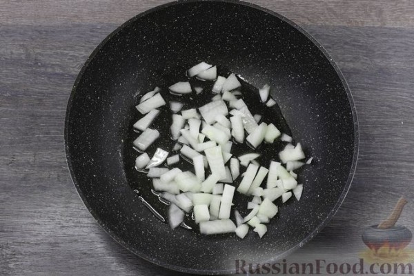 Гречка с фаршем, помидорами и сладким перцем (на сковороде)
