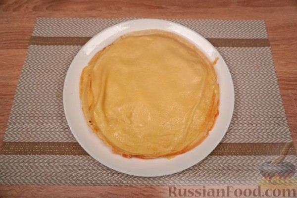 Блины на миндальном молоке с марципановой начинкой