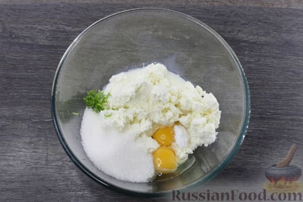 Пирог "Осенний" с грушами и творогом