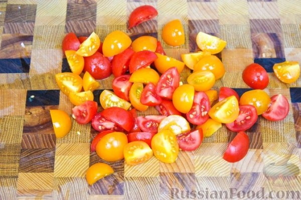 Салат с баклажанами, запеченными в духовке