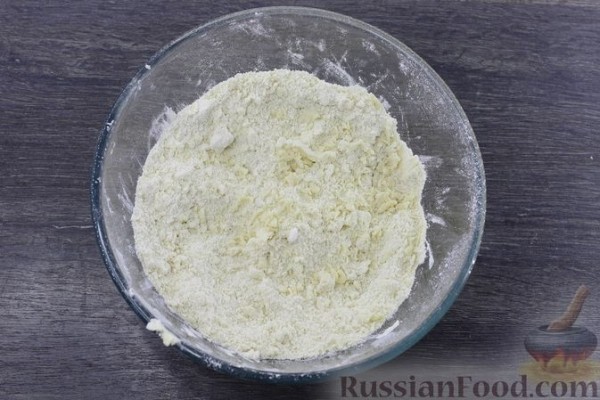 Пирог "Осенний" с грушами и творогом