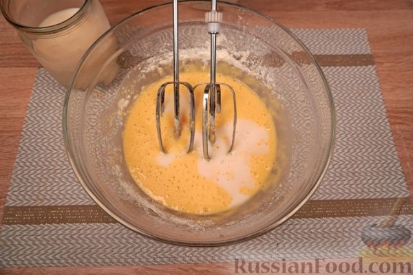 Блины на миндальном молоке с марципановой начинкой