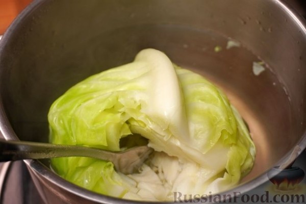 Голубцы с рыбой, картофелем и квашеной капустой (в духовке)