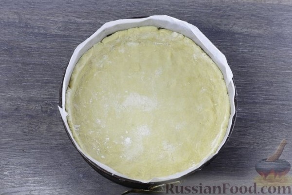 Пирог "Осенний" с грушами и творогом