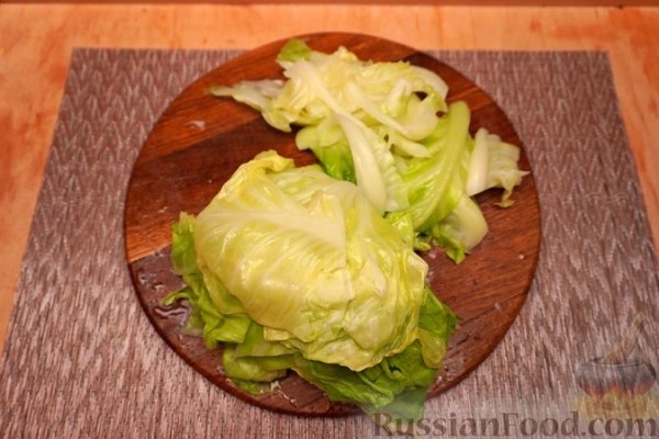 Голубцы с рыбой, картофелем и квашеной капустой (в духовке)