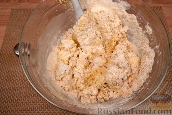 Печенье с овсяными хлопьями и малиной