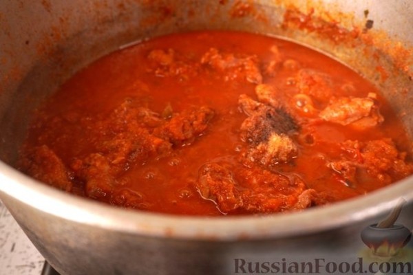 Паприкаш из индейки