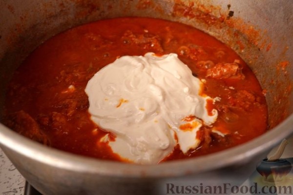 Паприкаш из индейки