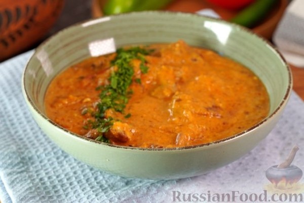 Паприкаш из индейки