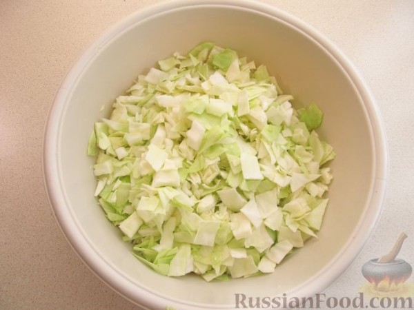 Капуста, тушенная с фаршем